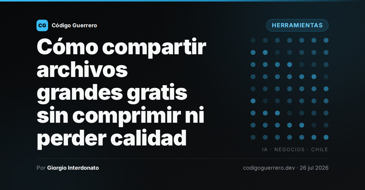 Compartir archivos grandes gratis sin comprimir