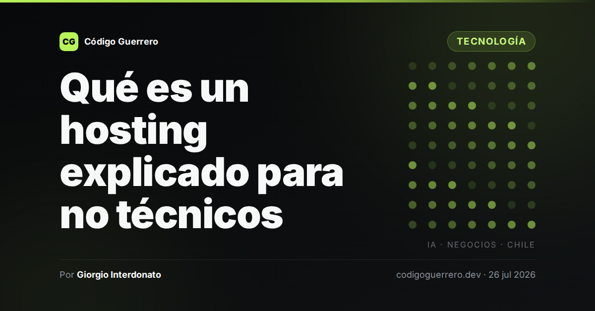 Qué es un hosting explicado para no técnicos