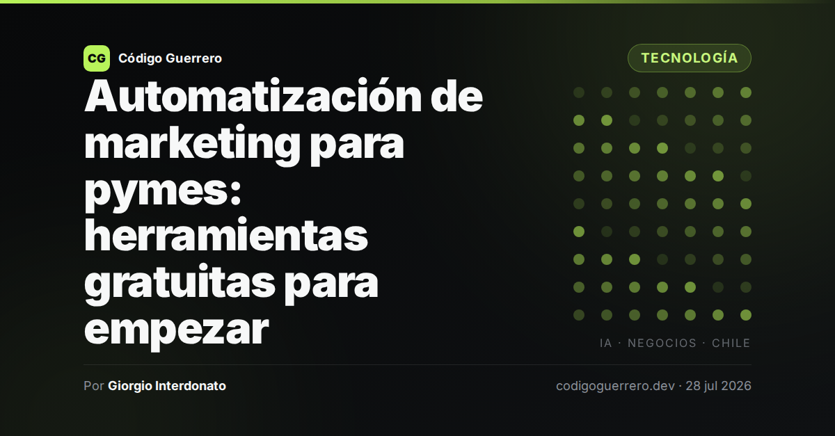 Automatización de marketing para pymes: herramientas gratuitas para empezar