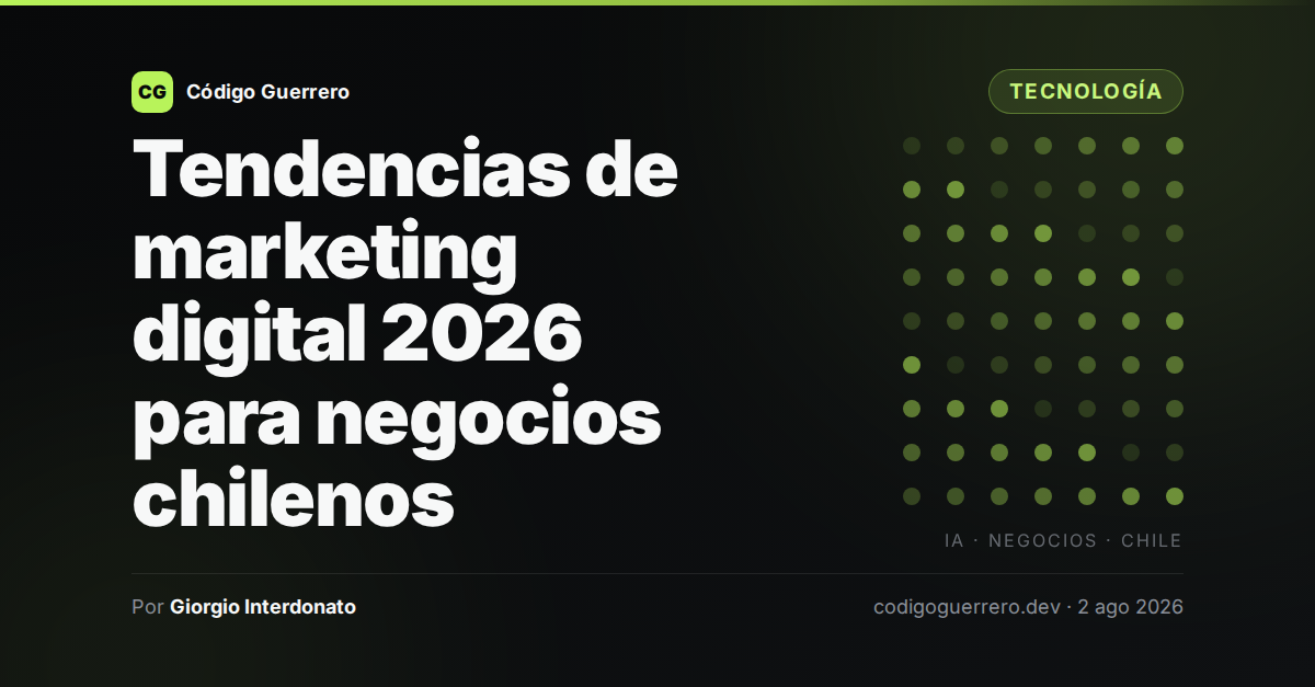 Tendencias de marketing digital 2026 para negocios chilenos