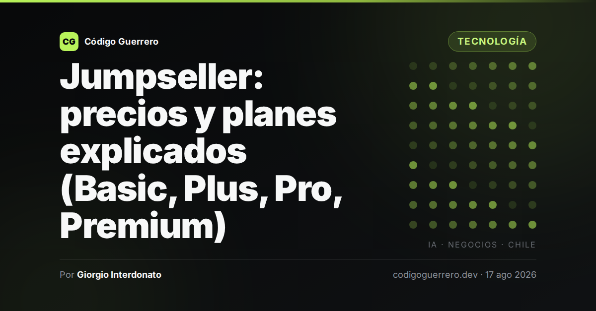 Precios de Jumpseller 2026: planes y costos explicados