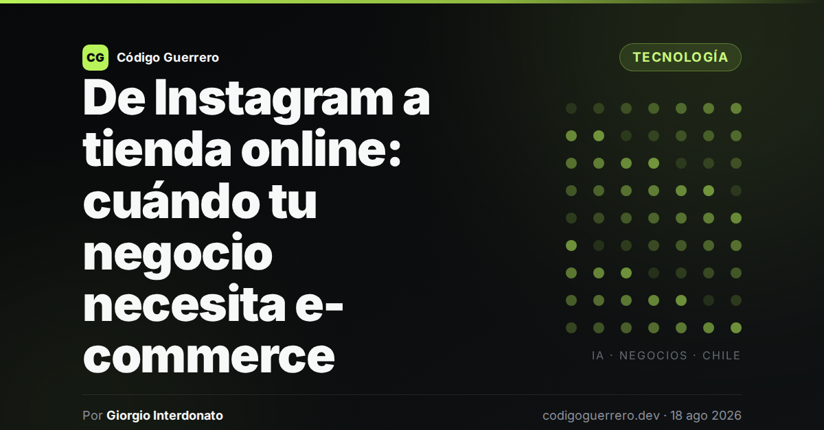 De Instagram a tienda online: cuándo tu negocio necesita e-commerce