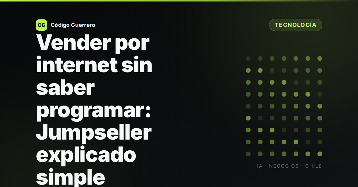 Vender por internet sin programar con Jumpseller