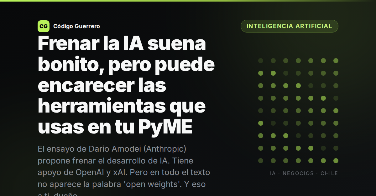 Frenar la IA suena bonito, pero puede encarecer las herramientas que usas en tu PyME